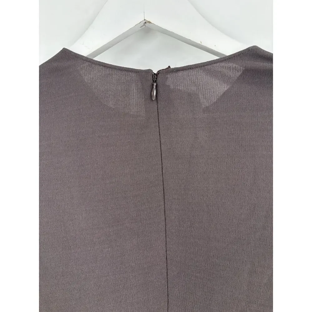 Calvin Klein Collection Bergdorf Goodman Fall 1996 Womens 6 Black Taupe 1990s